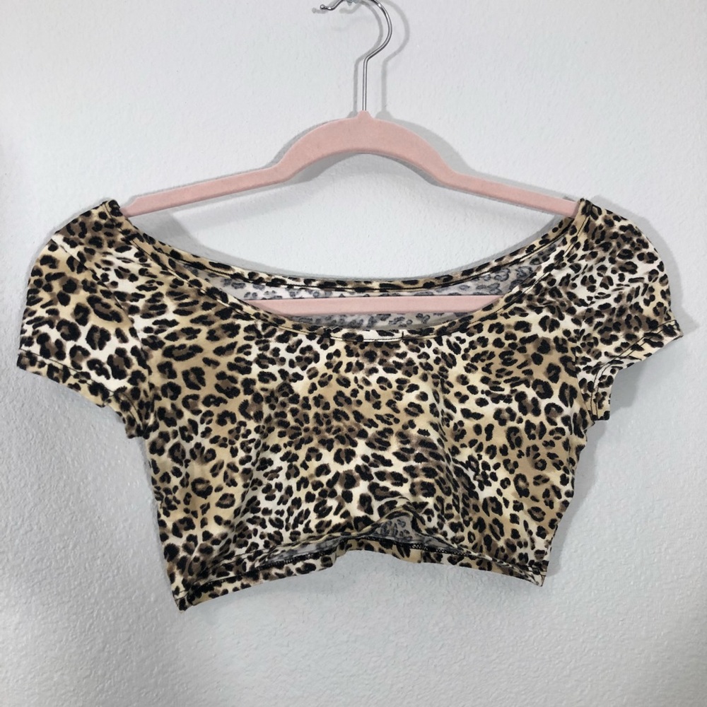 Leopard Print Crop Top
